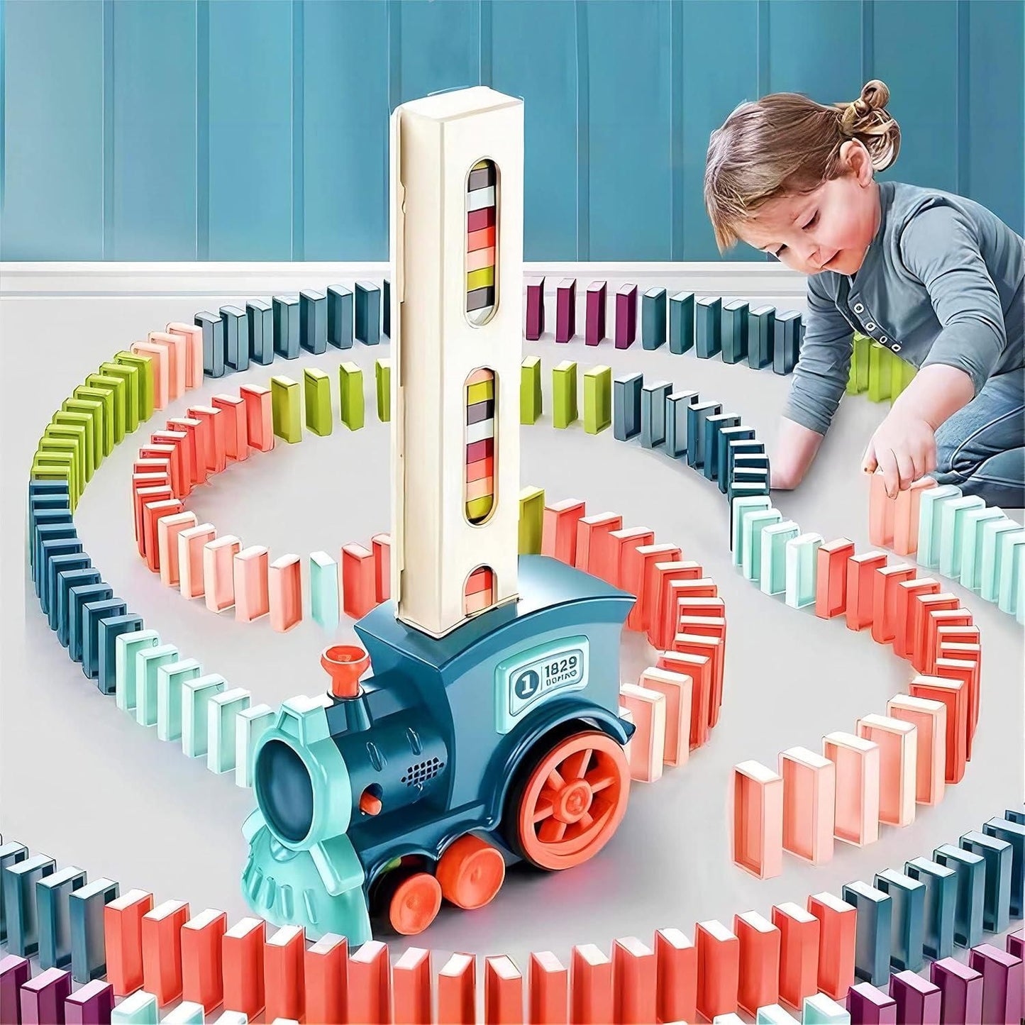 🔥50% OFF 🔥 Train Toy Domino Set for Kids